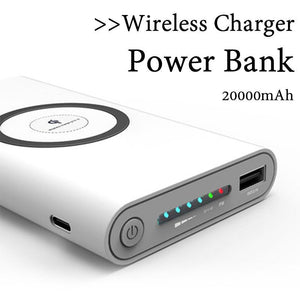 Cargador Inalámbrico Power Bank 8000mAh - Carga Rápida